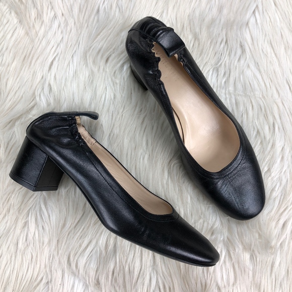 Everlane Shoes - Everlane Black Leather Day Heel